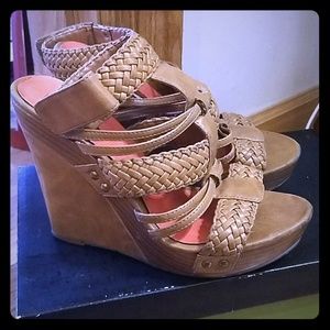Michael Antonio Platform Strappy Wedge Sandals